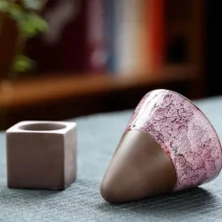 Retro Japanische Keramik-Kaffeetasse - Handgefertigte Teetasse aus Porzellan