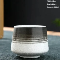 Retro Japanische Keramiktasse - Keramik Teetasse