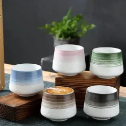 Retro Japanische Keramiktasse - Keramik Teetasse