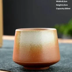 Retro Japanische Keramiktasse - Keramik Teetasse