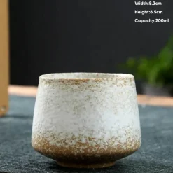 Retro Japanische Keramiktasse - Keramik Teetasse