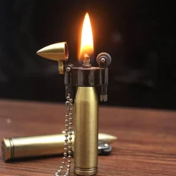 Retro Jet Feuerzeug Schlüsselanhänger - Metall Accessoire