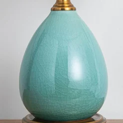 Retro Keramik Tischlampe - Vintage Wohnbeleuchtung Dekor