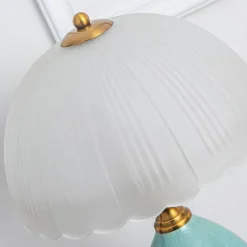 Retro Keramik Tischlampe - Vintage Wohnbeleuchtung Dekor