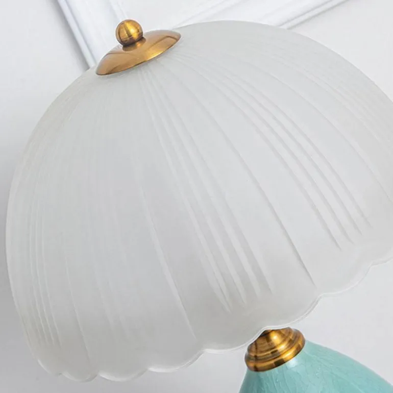Retro Keramik Tischlampe - Vintage Wohnbeleuchtung Dekor