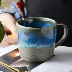 Retro Keramiktasse - Kaffee-/Teetasse aus Porzellan