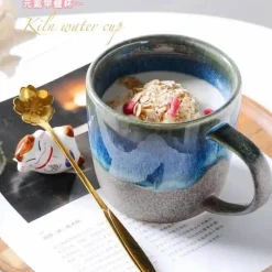 Retro Keramiktasse - Kaffee-/Teetasse aus Porzellan