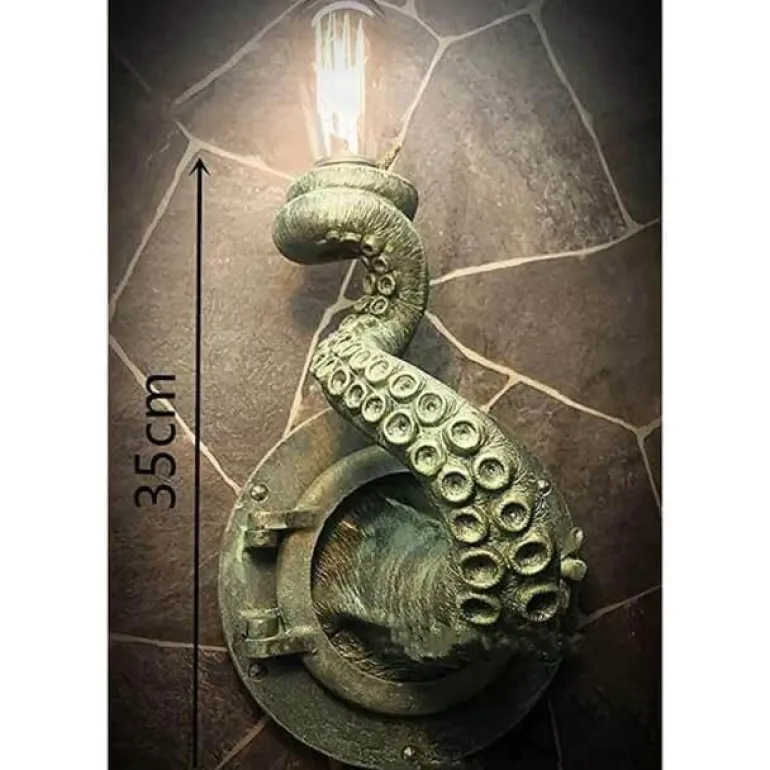 Retro Octopus Wall Lamp - Tentacle Light Decor