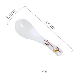 Retro Ramen Schüssel Set - Keramik mit Deckel Essstäbchen Löffel