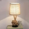 Retro Rope Table Lamp - Vintage American Home Decor