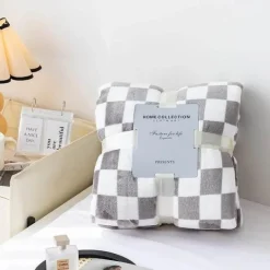 Retro Schachbrett Decke - Stilvolle Vintage Decke