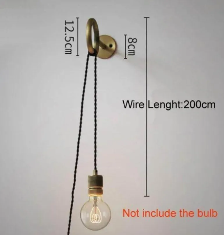 Retro Wall Lamp - Nordic Ring Mirror Sconce Light