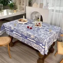 Retro wasserdichte Leinentischdecke - Pastorale Essdecke