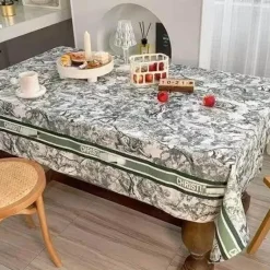 Retro wasserdichte Leinentischdecke - Pastorale Essdecke