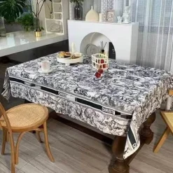 Retro wasserdichte Leinentischdecke - Pastorale Essdecke