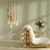 Retro Wooden Pendant Lamp - Nature-Inspired Lighting
