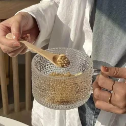 Retro-Glasbecher – hitzebeständiges Vintage-Trinkgeschirr