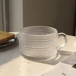 Retro-Glasbecher – hitzebeständiges Vintage-Trinkgeschirr