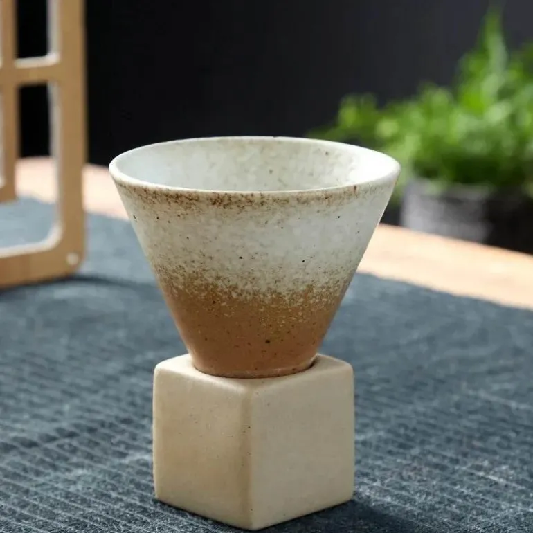 Retro-Kaffeetasse aus Keramik – Latte-Tasse aus japanischem Porzellan