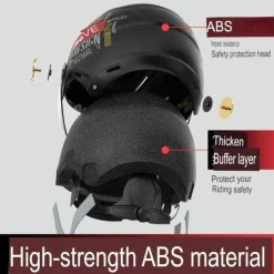 Retro-Motorradhelm – Hochleistungs-Sicherheitsausrüstung für Fahrer