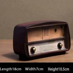 Retro-Radiodekor aus Kunstharz – europäischer nostalgischer Stil