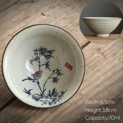 Retro-Teetassen-Set aus Keramik – Vintage-Teetassen für gemütliche Zusammenkünfte