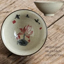 Retro-Teetassen-Set aus Keramik – Vintage-Teetassen für gemütliche Zusammenkünfte