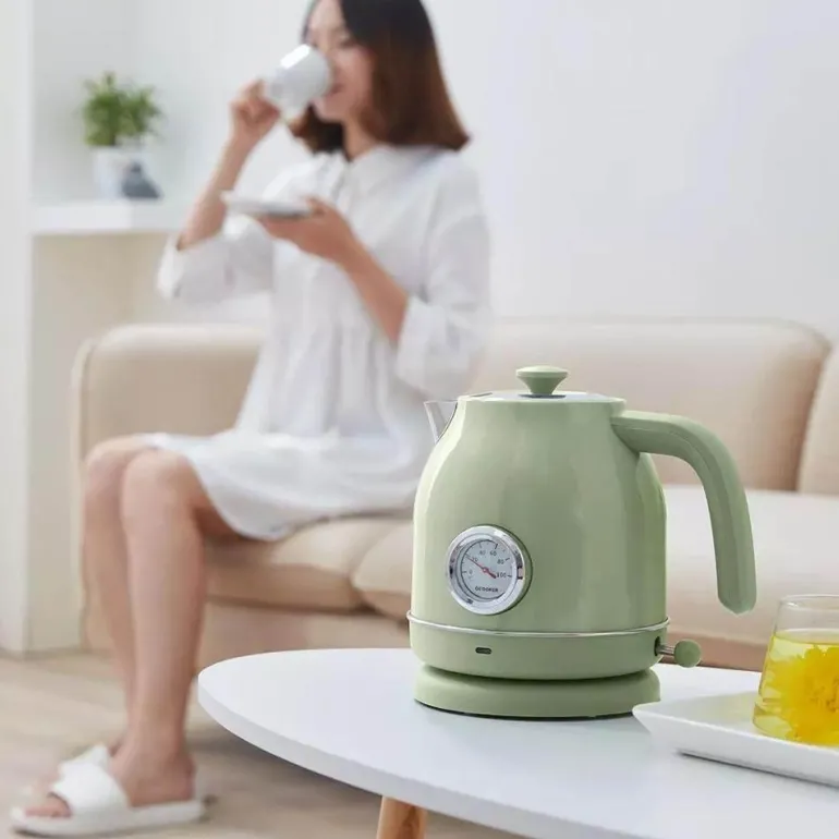 Retro-Wasserkocher - Teekanne mit Temperaturregelung