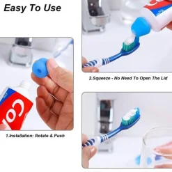 Reusable Toothpaste Caps - Eco-Friendly 4 Pack