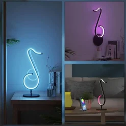 RGB-Musiknotenlampe - Symphony Tischleuchte