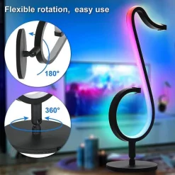 RGB-Musiknotenlampe - Symphony Tischleuchte