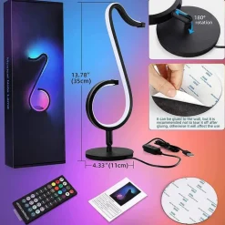 RGB-Musiknotenlampe - Symphony Tischleuchte