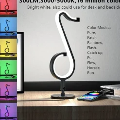 RGB-Musiknotenlampe - Symphony Tischleuchte