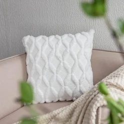 Rhombus-Kissenbezug – weicher Plüsch-Kissenbezug für stilvolle Heimdekoration