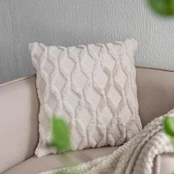 Rhombus-Kissenbezug – weicher Plüsch-Kissenbezug für stilvolle Heimdekoration