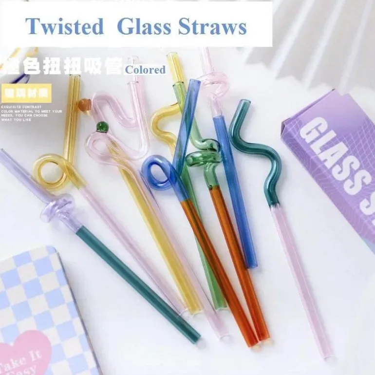 Rührstab mit Blumengriff aus Glas – Kaffee-Cocktail-Mixologie-Werkzeug