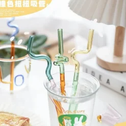 Rührstab mit Blumengriff aus Glas – Kaffee-Cocktail-Mixologie-Werkzeug