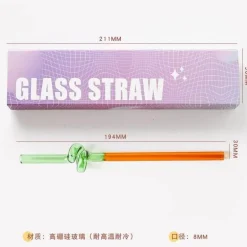 Rührstab mit Blumengriff aus Glas – Kaffee-Cocktail-Mixologie-Werkzeug