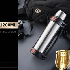 Riesige Edelstahl-Thermosflasche – Isolierter Getränkebehälter