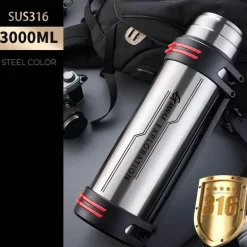 Riesige Edelstahl-Thermosflasche – Isolierter Getränkebehälter