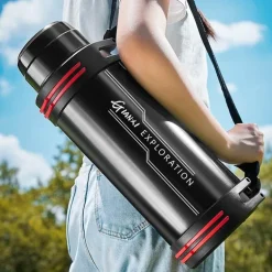 Riesige Edelstahl-Thermosflasche – Isolierter Getränkebehälter