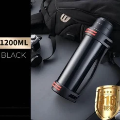 Riesige Edelstahl-Thermosflasche – Isolierter Getränkebehälter