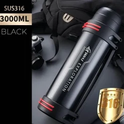 Riesige Edelstahl-Thermosflasche – Isolierter Getränkebehälter