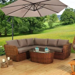 Riesiger Hängeschirm für den Außenbereich – UV-beständiger Terrassenschirm