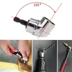 Right Angle Drill Attachment - 360 Degree Extension Tool for Tight Spaces