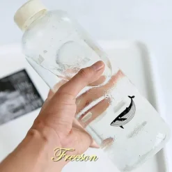 Robbenwal-Wasserflasche mit Hülle – Kreatives Camping-Trinkgeschirr