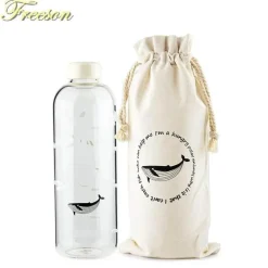 Robbenwal-Wasserflasche mit Hülle – Kreatives Camping-Trinkgeschirr