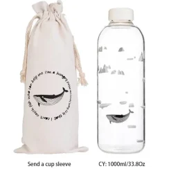 Robbenwal-Wasserflasche mit Hülle – Kreatives Camping-Trinkgeschirr