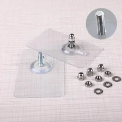 Robuste transparente selbstklebende Kleiderbügel – 10 Stück stanzfreie Wandhaken