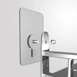 Robuste transparente selbstklebende Kleiderbügel – 10 Stück stanzfreie Wandhaken